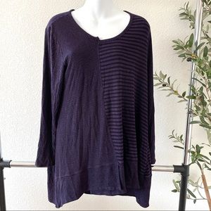 HABITAT Stripe Long Sleeve Sweater Top